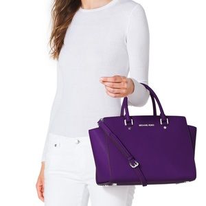 Michael Kors Grape Selma Tote